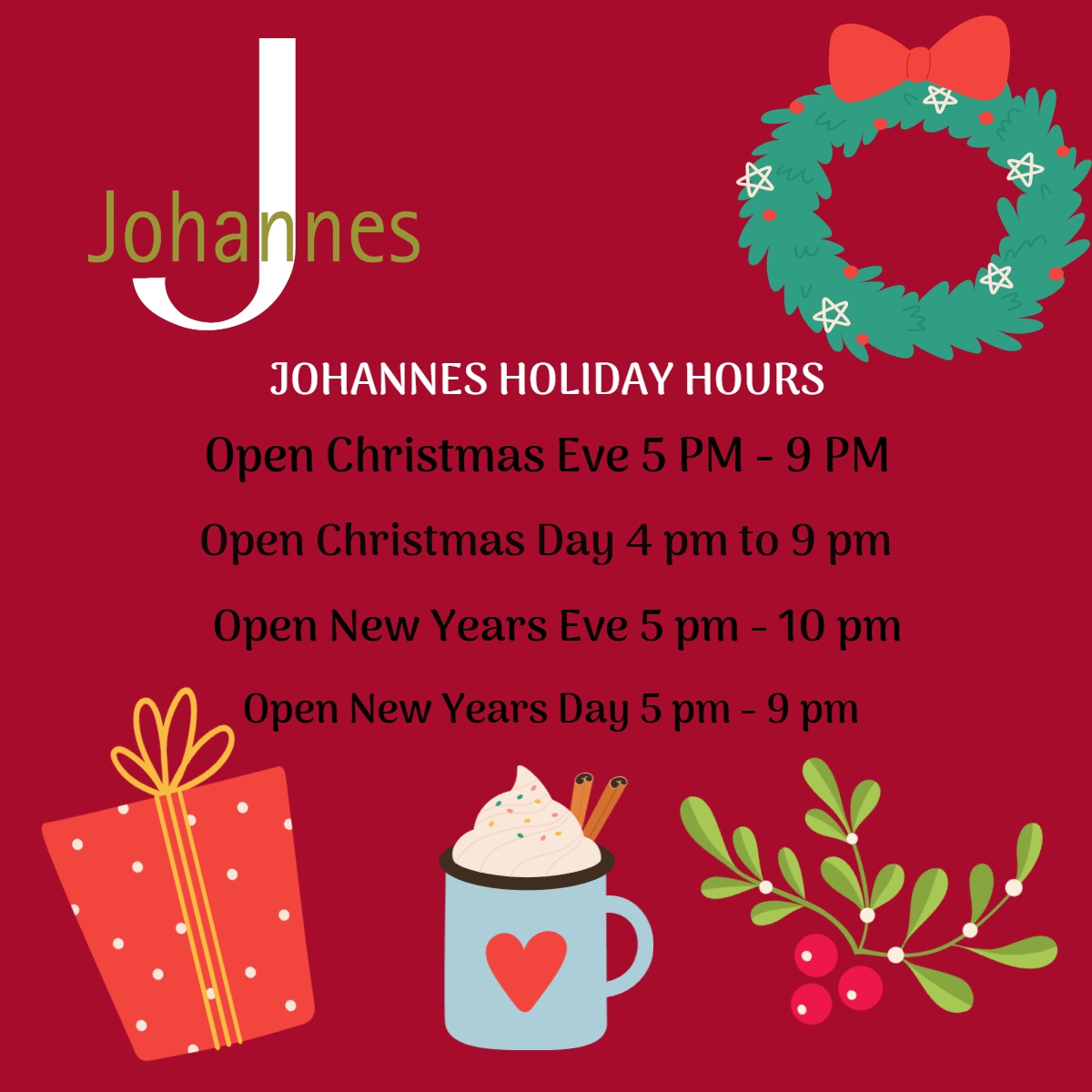 Johannes Holiday Hours_2025