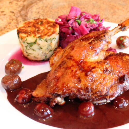 Roasted Half Duck at Johannes.